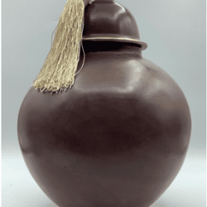 Tadelakt-Gefäß / Behältnis / orientalische Amphore in braun matt glänzend in Größe M und L (Bestell-ID 32282)