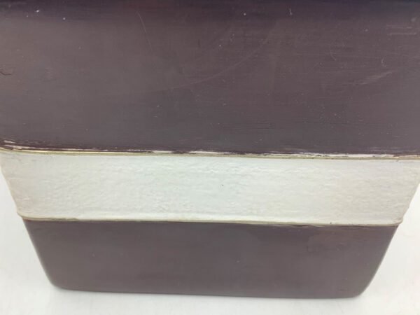 Tadelaktdose braun i- weiß in Größe S, M mit Silberrand Details (Bestell-ID 32231) – Bild 4