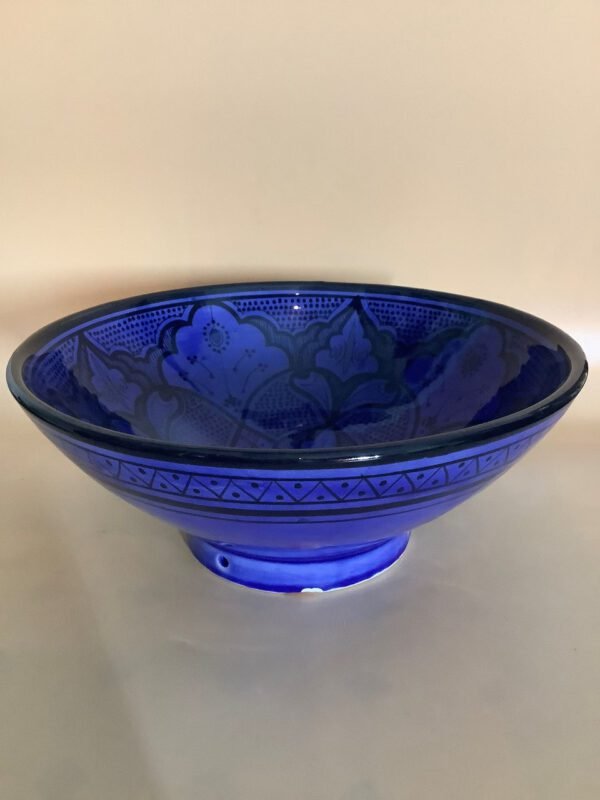 Salatschüssel indigoblau aus Safi zum Servieren oder als Wanddekoration (Bestell-ID 31302) – Bild 2
