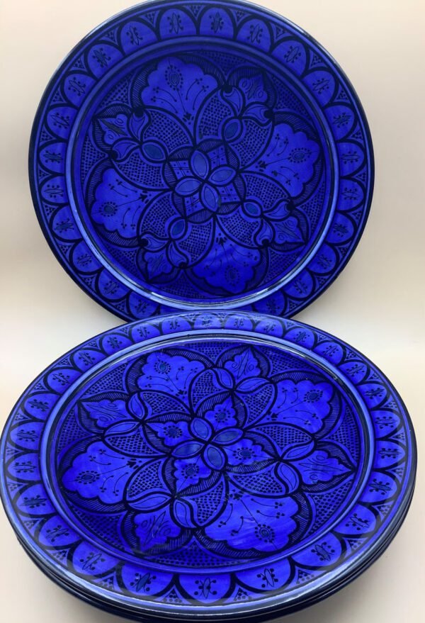 Couscousschüssel - Couscousteller - Wanddeko indigoblau aus Safi (Bestell-ID 31304) – Bild 4
