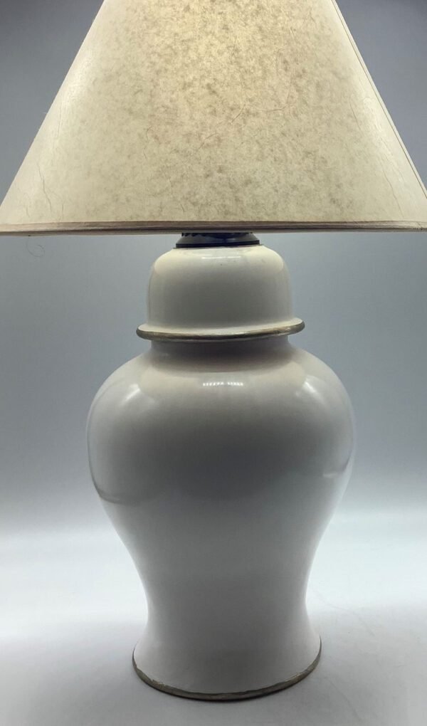 Tischleuchte / Lampe aus Tadelakt weiß (Bestell-ID 32225) – Bild 3