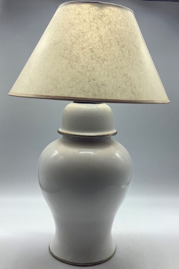 Tischleuchte / Lampe aus Tadelakt weiß (Bestell-ID 32225) – Bild 2
