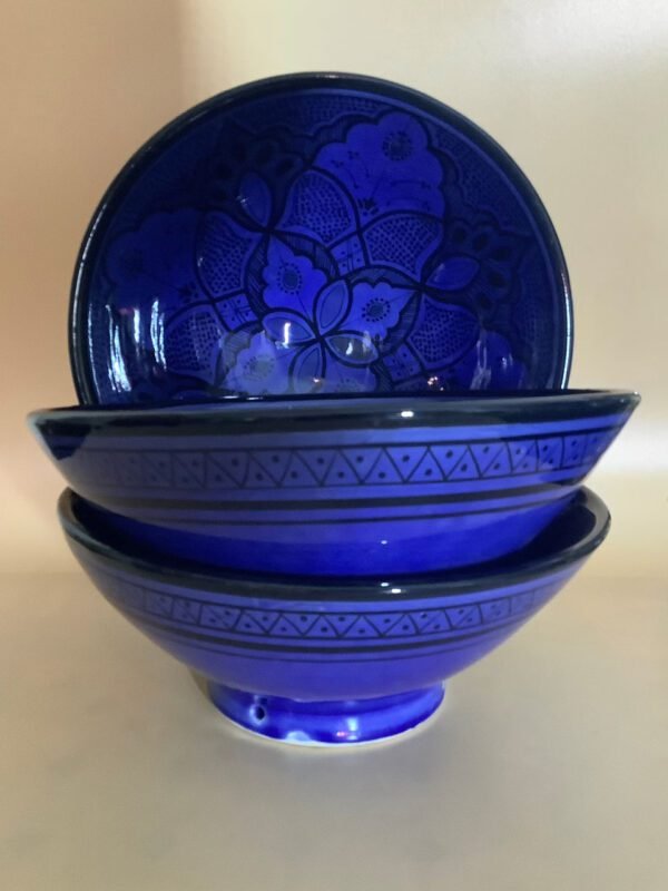 Salatschüssel indigoblau aus Safi zum Servieren oder als Wanddekoration (Bestell-ID 31302) – Bild 4
