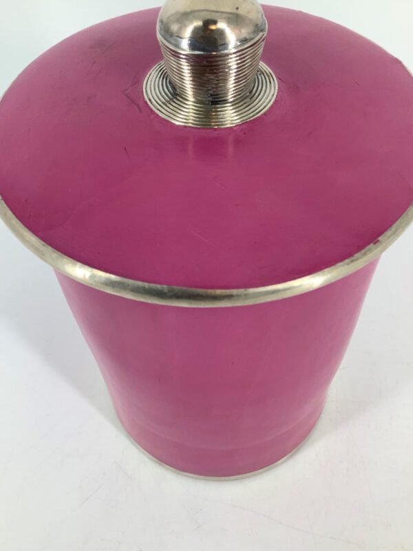 ästhetisch schöne Tadelaktdose rosenfarben S/M/L mit Silberrand Details (Bestell-ID 32202) – Bild 8