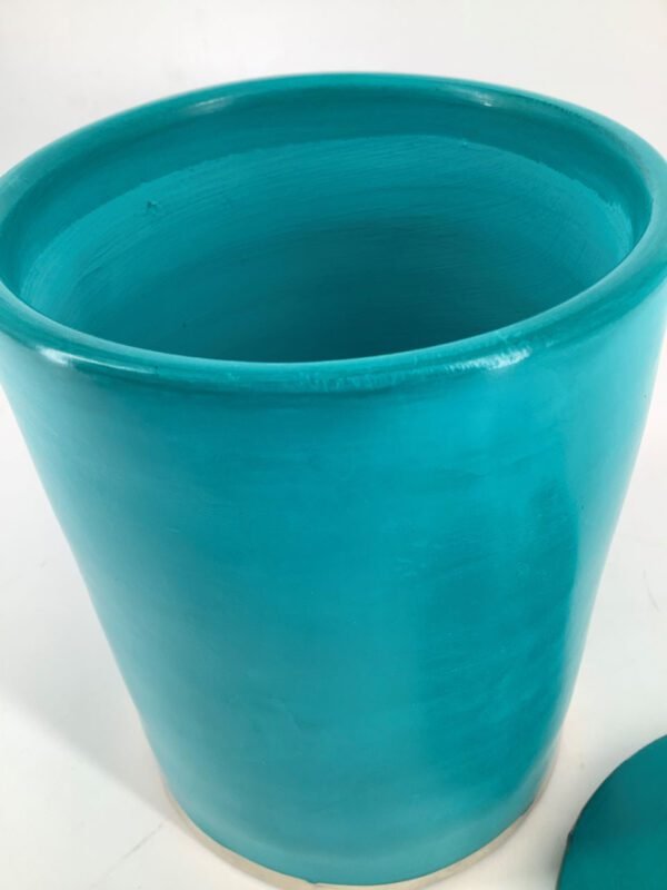 ästhetisch schöne Tadelaktdose türkis S/M/L mit Silberrand Details (Bestell-ID 32203) – Bild 9